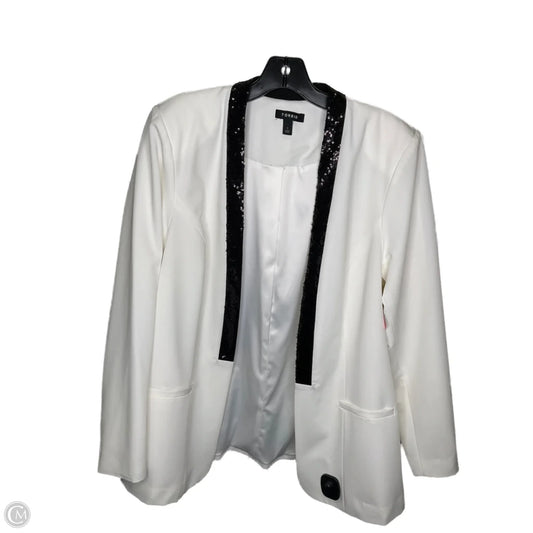Blazer By Torrid In White, Size: 1x