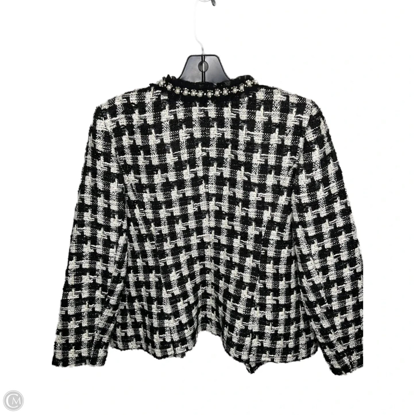 Blazer By Talbots In Black & White, Size: 6