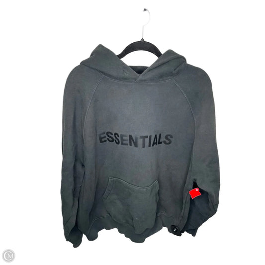 Sweatshirt Hoodie By Essentials In Black, Size: M