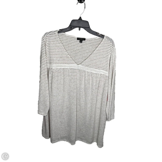 Top Long Sleeve By Lane Bryant In Striped Pattern, Size: 3x