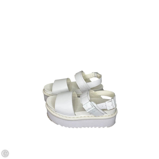 Shoes Heels Platform By Dr Martens In White, Size: 8