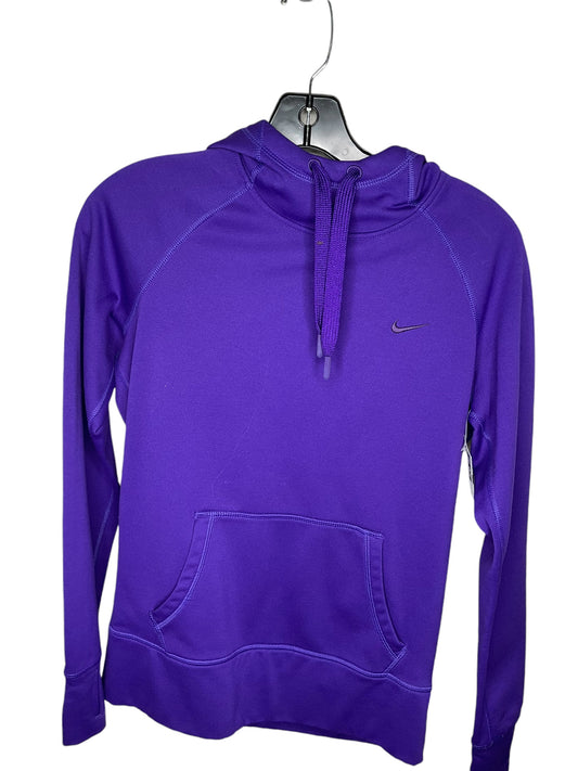 Athletic Sweatshirt Hoodie By Nike In Purple, Size: S