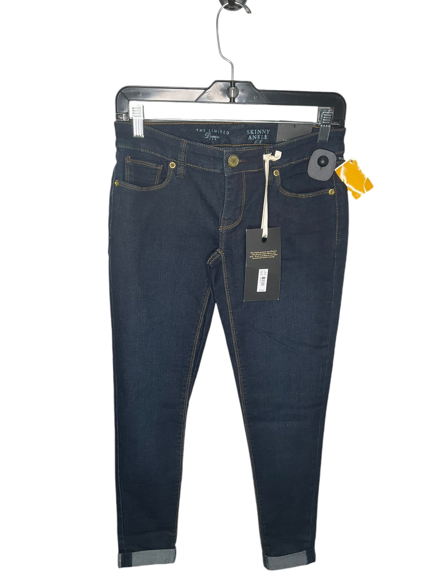 Jeans Skinny By Limited In Blue Denim, Size: 0