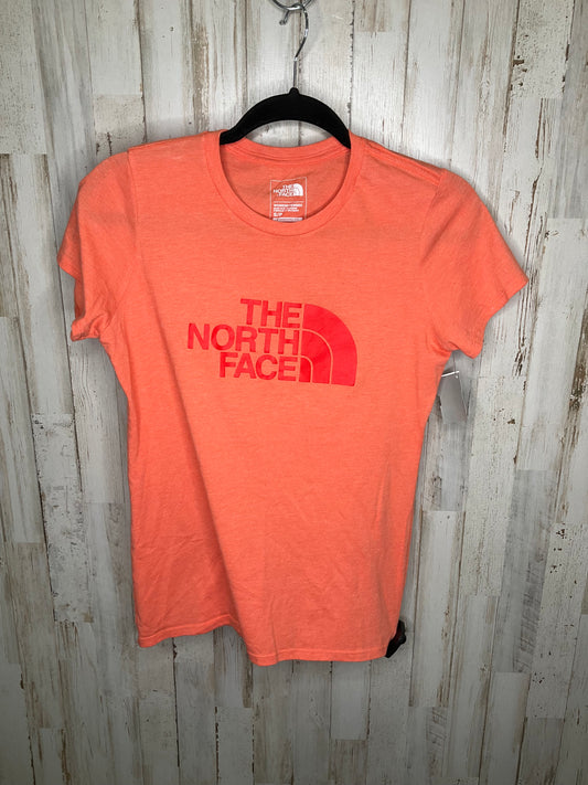 Athletic Top Short Sleeve By The North Face In Orange, Size: S