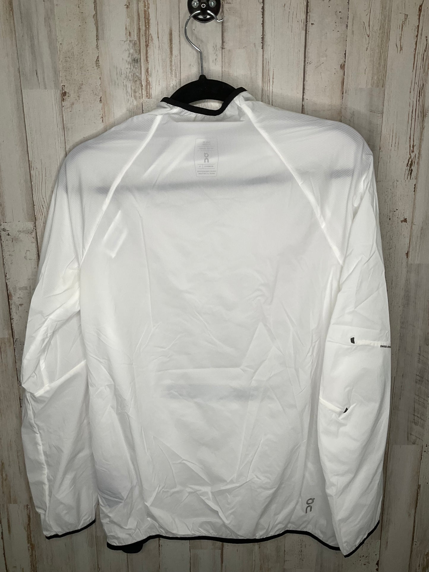 White Athletic Jacket On, Size S