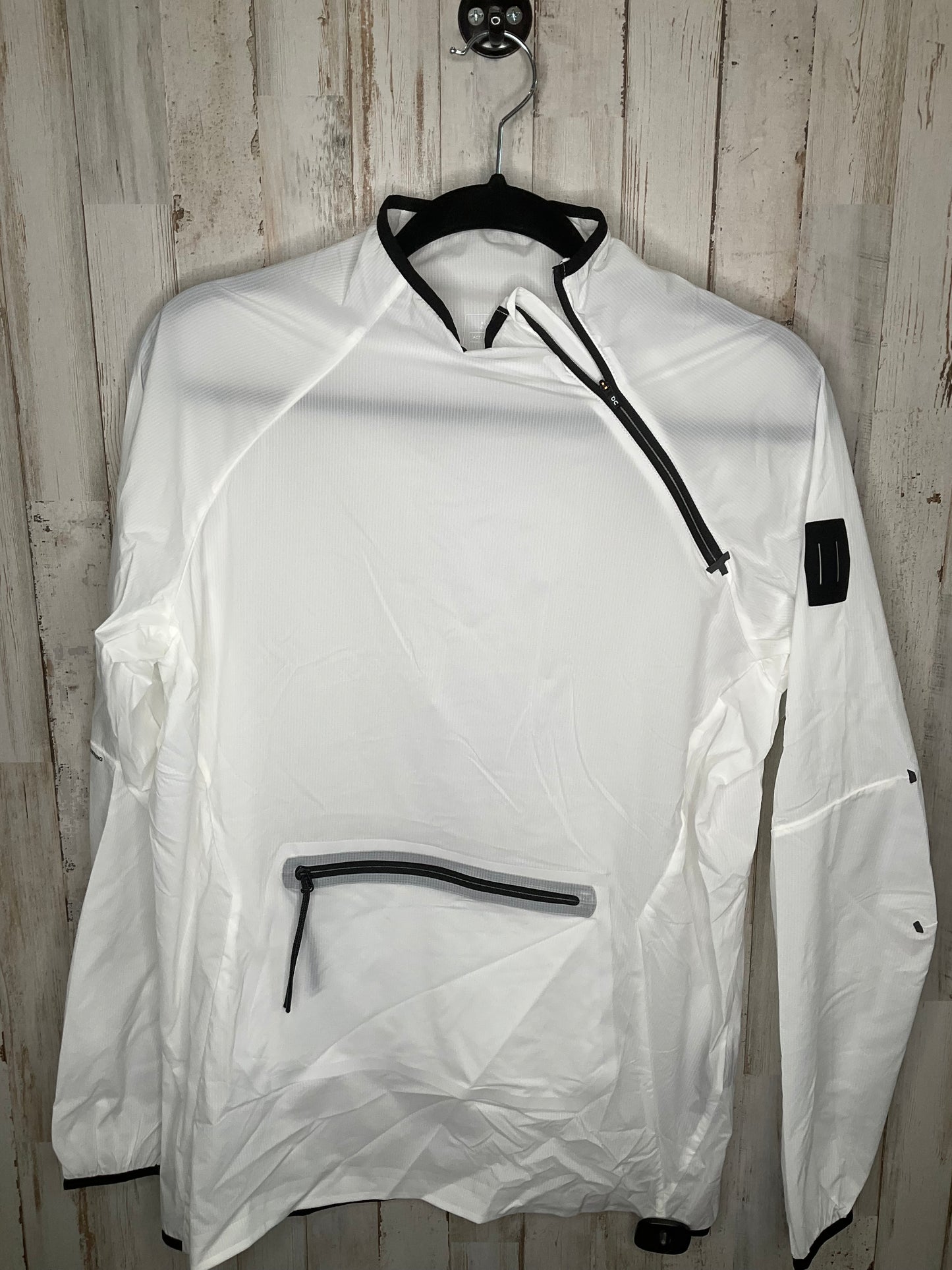 White Athletic Jacket On, Size S