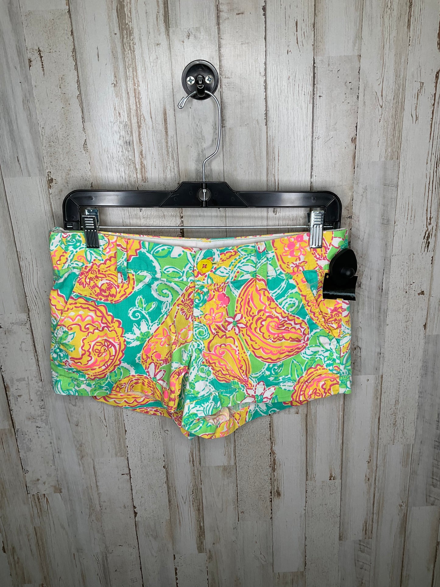 Green & Yellow Shorts Lilly Pulitzer, Size 0