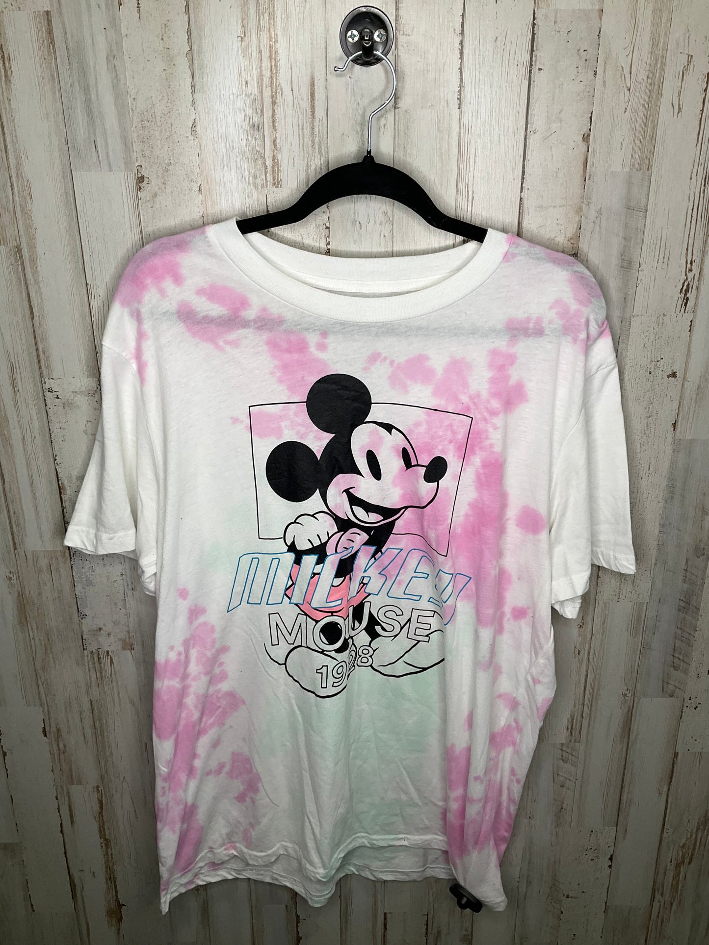 Tie Dye Print Top Short Sleeve Disney Store, Size Xl