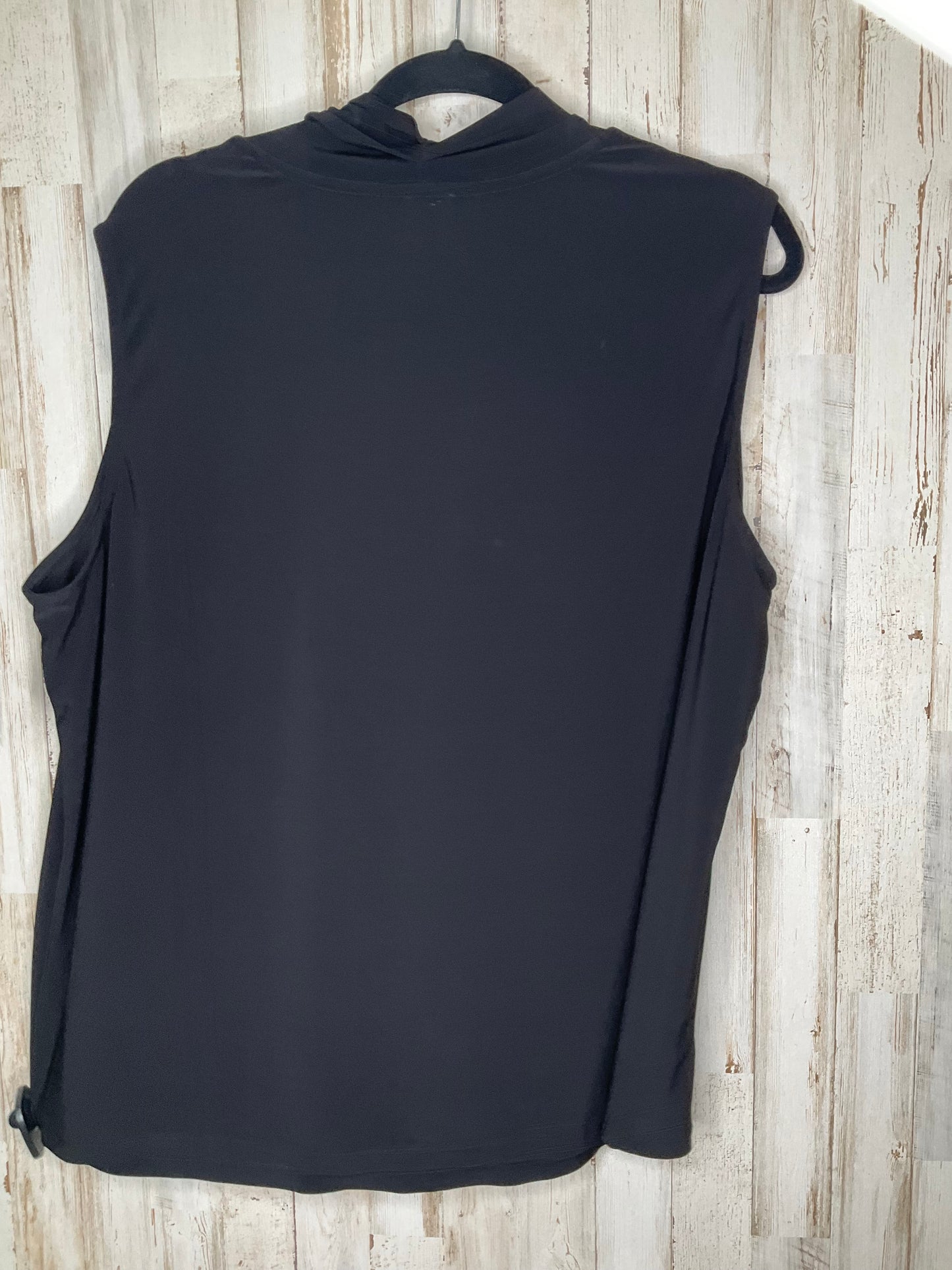 Top Sleeveless By Anne Klein In Black, Size: 3x