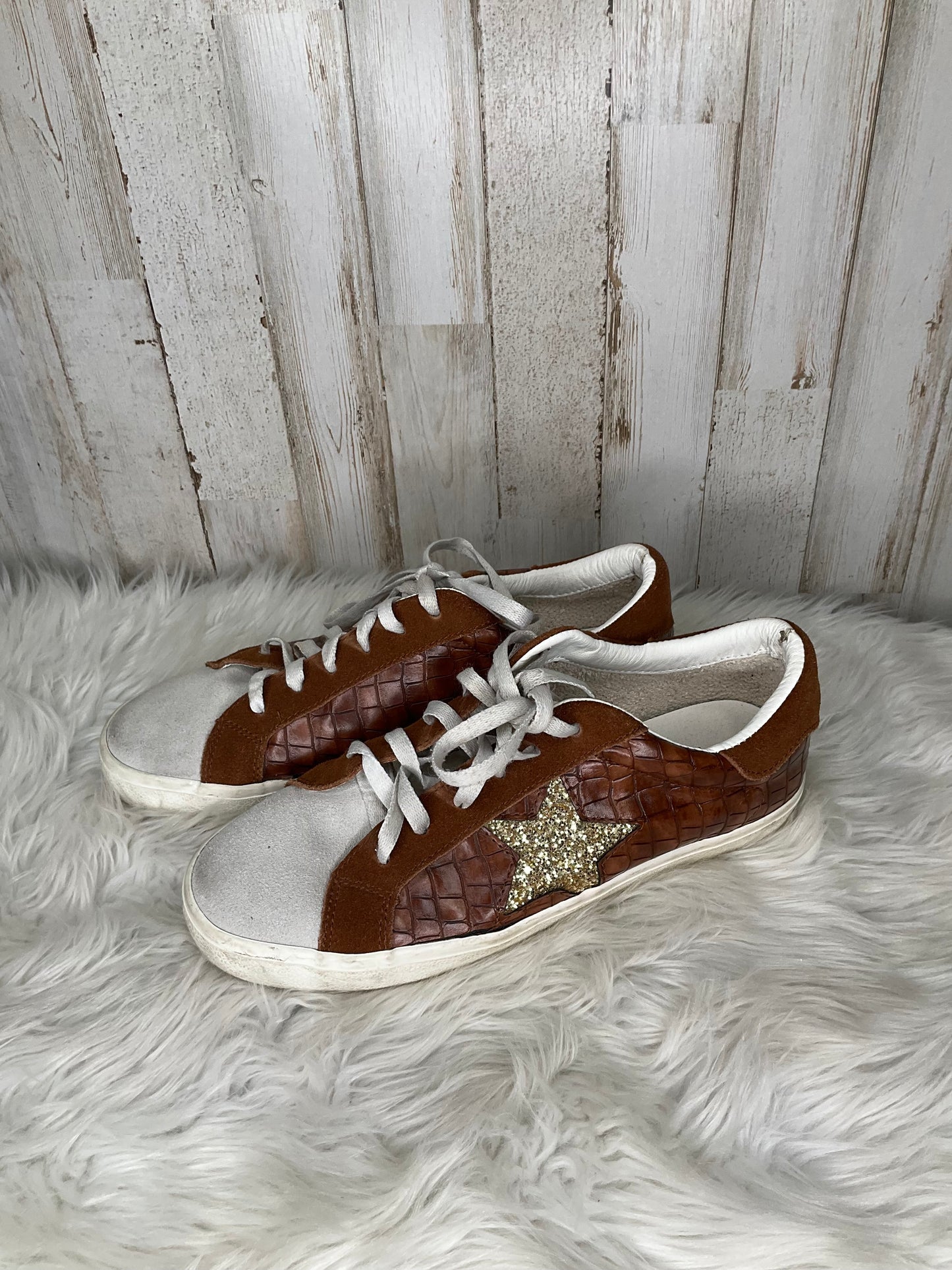 Brown Shoes Sneakers Vintage Havana, Size 10