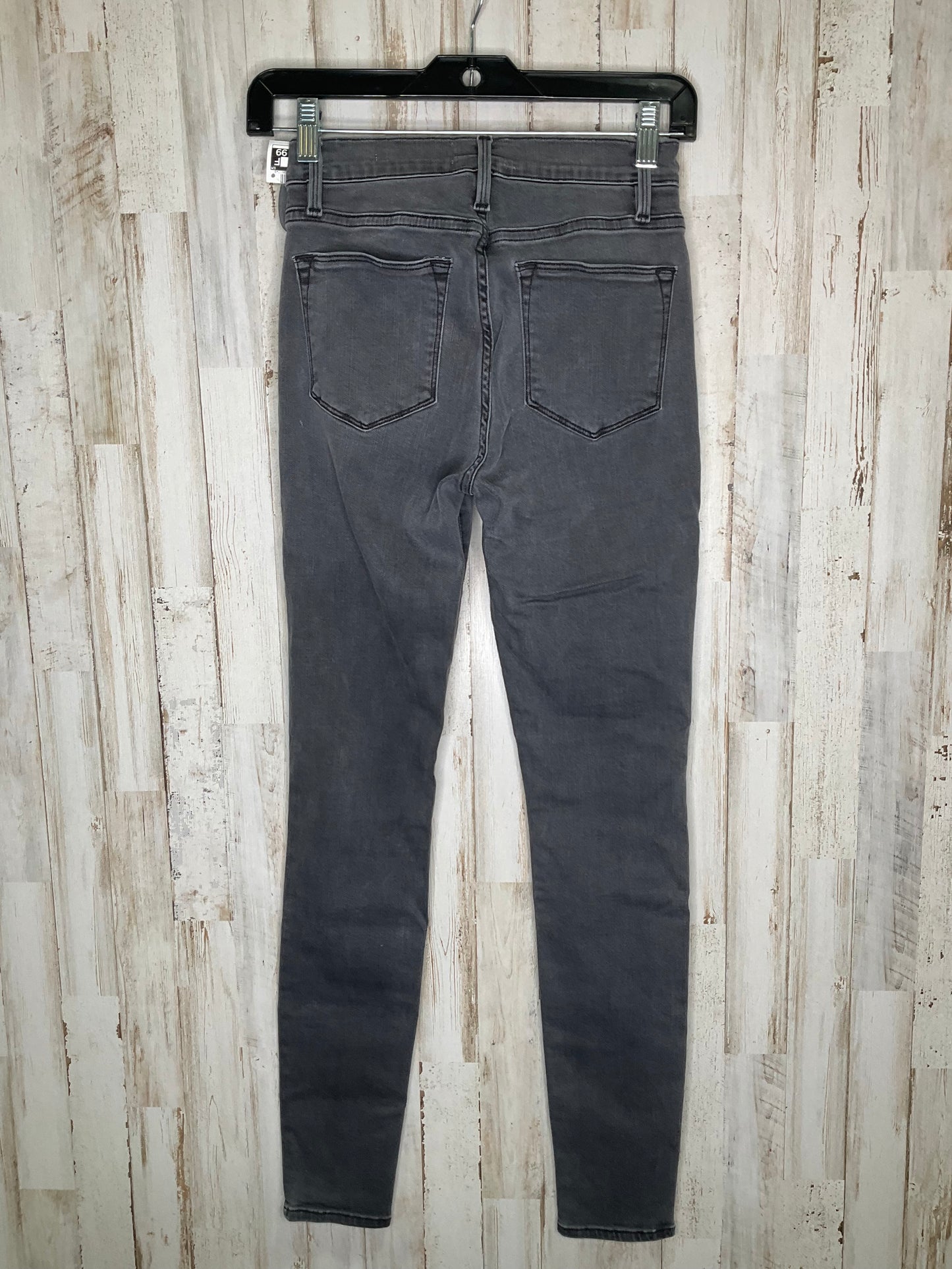 Grey Denim Jeans Skinny Frame, Size 0