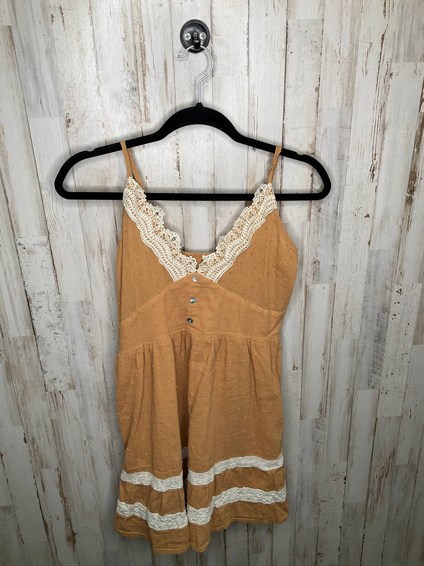 Brown Dress Casual Short Clothes Mentor, Size M