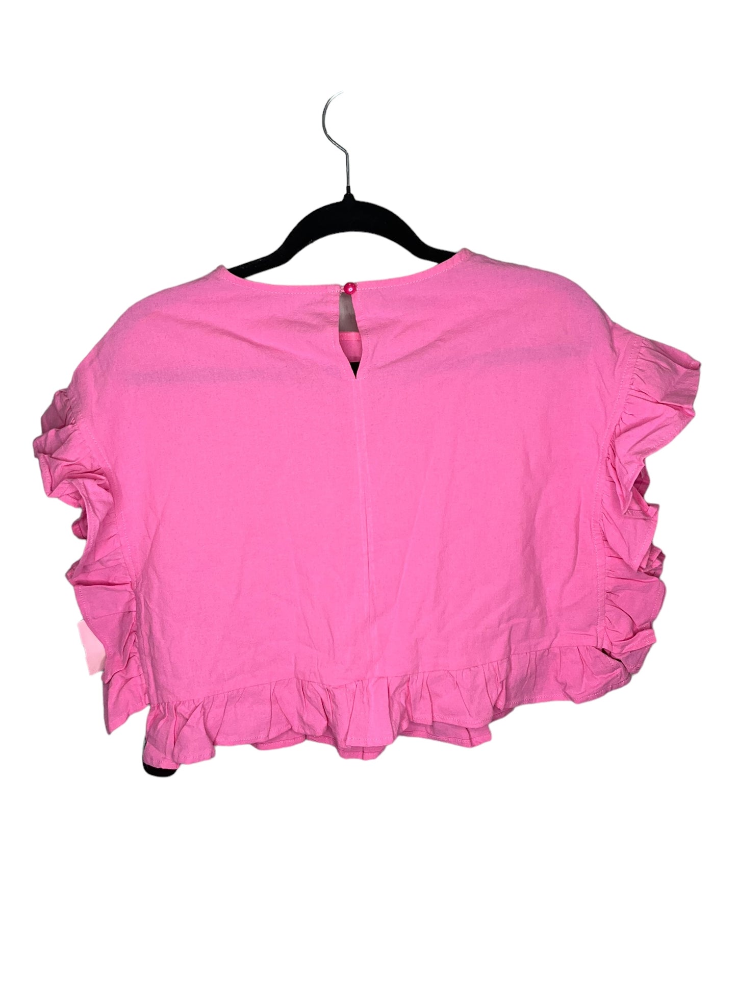 Top Short Sleeve By Cmc In Pink, Size: S