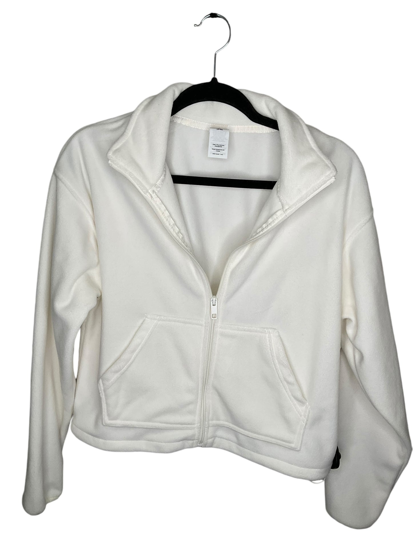 Athletic Jacket By Avia In White, Size: S