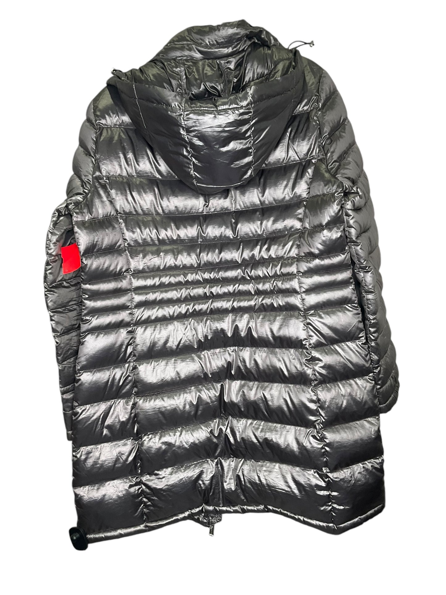 Coat Puffer & Quilted By Andrew Marc In Silver, Size: L