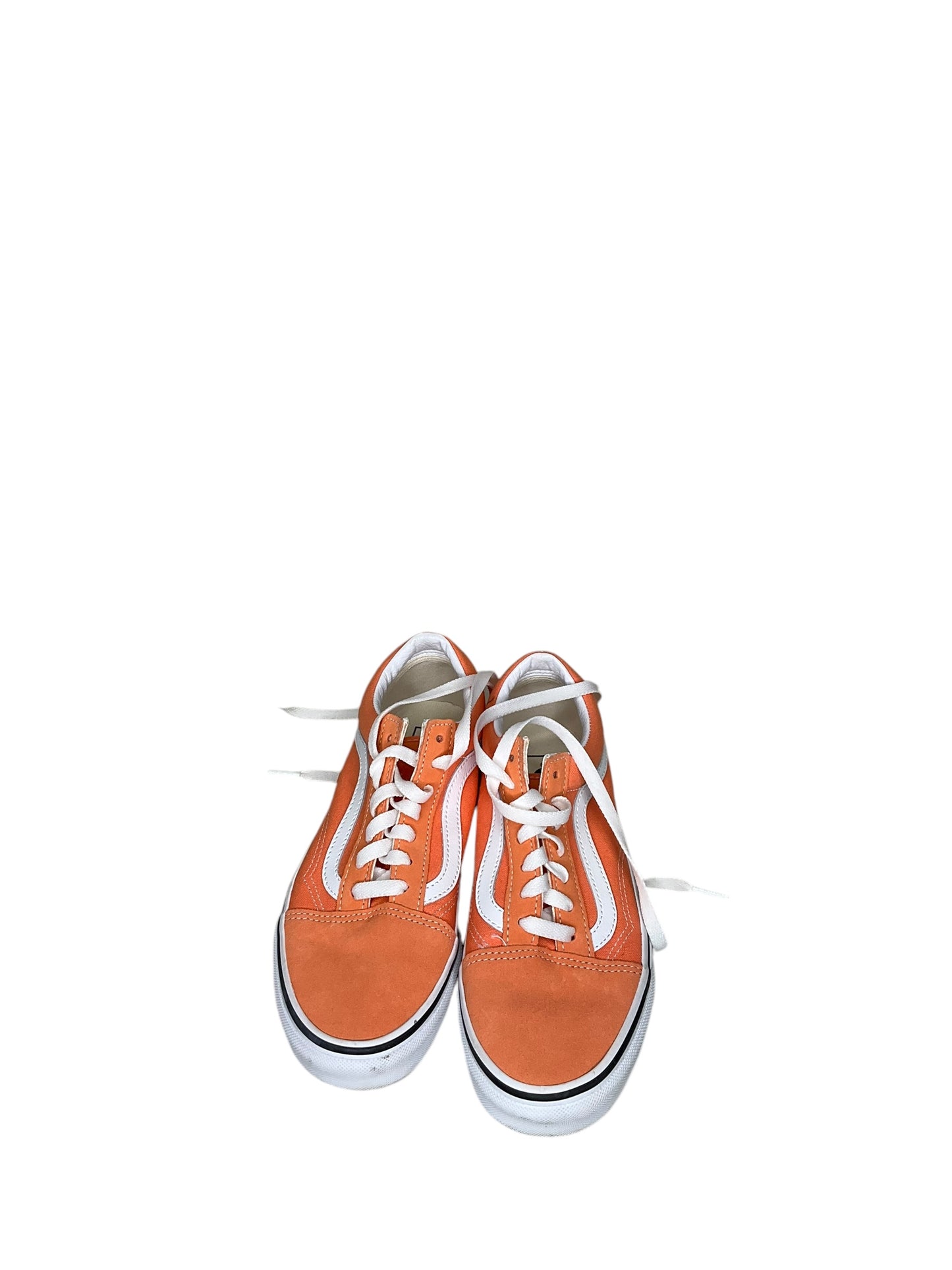 Shoes Sneakers By Vans In Orange, Size: 7.5