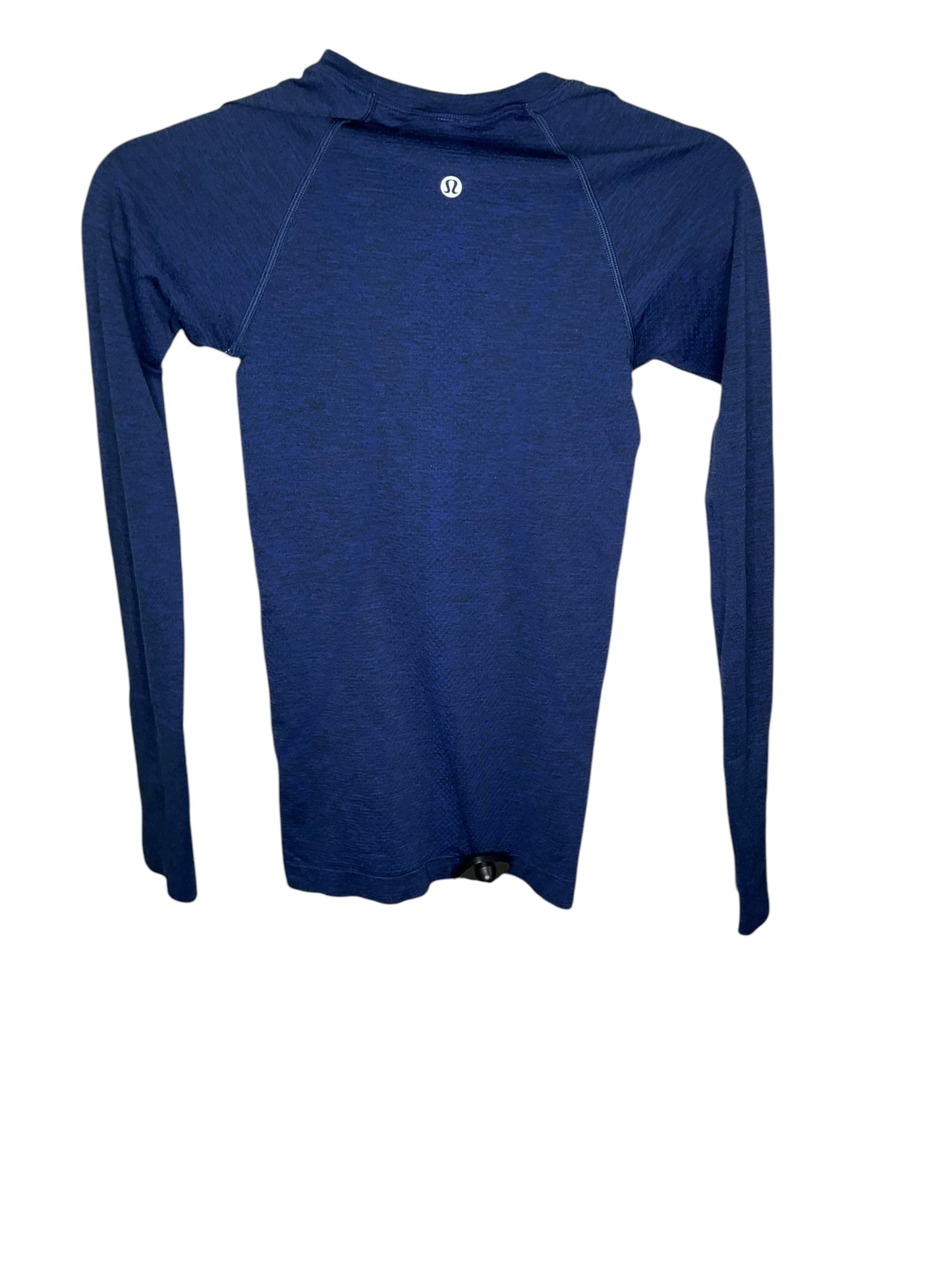 Athletic Top Long Sleeve Crewneck By Lululemon In Blue, Size: 0