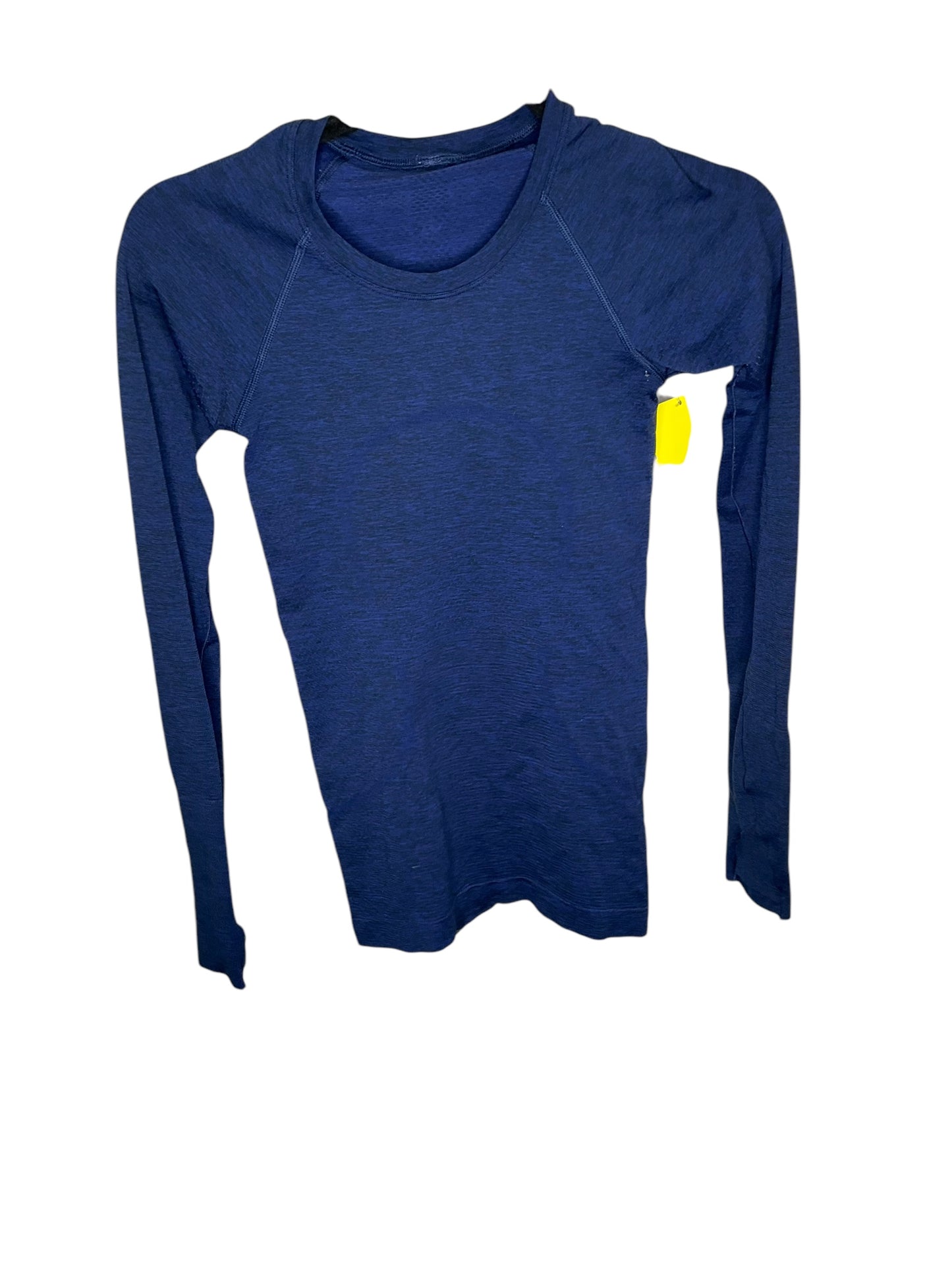 Athletic Top Long Sleeve Crewneck By Lululemon In Blue, Size: 0