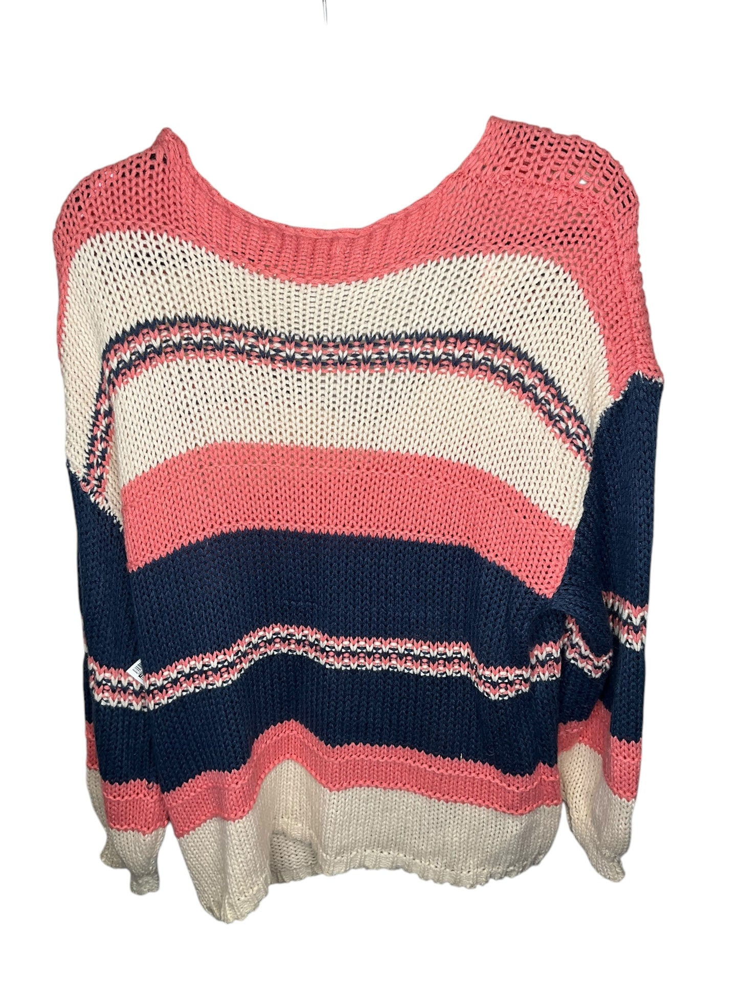 Sweater By Altard State In Pink & White, Size: M