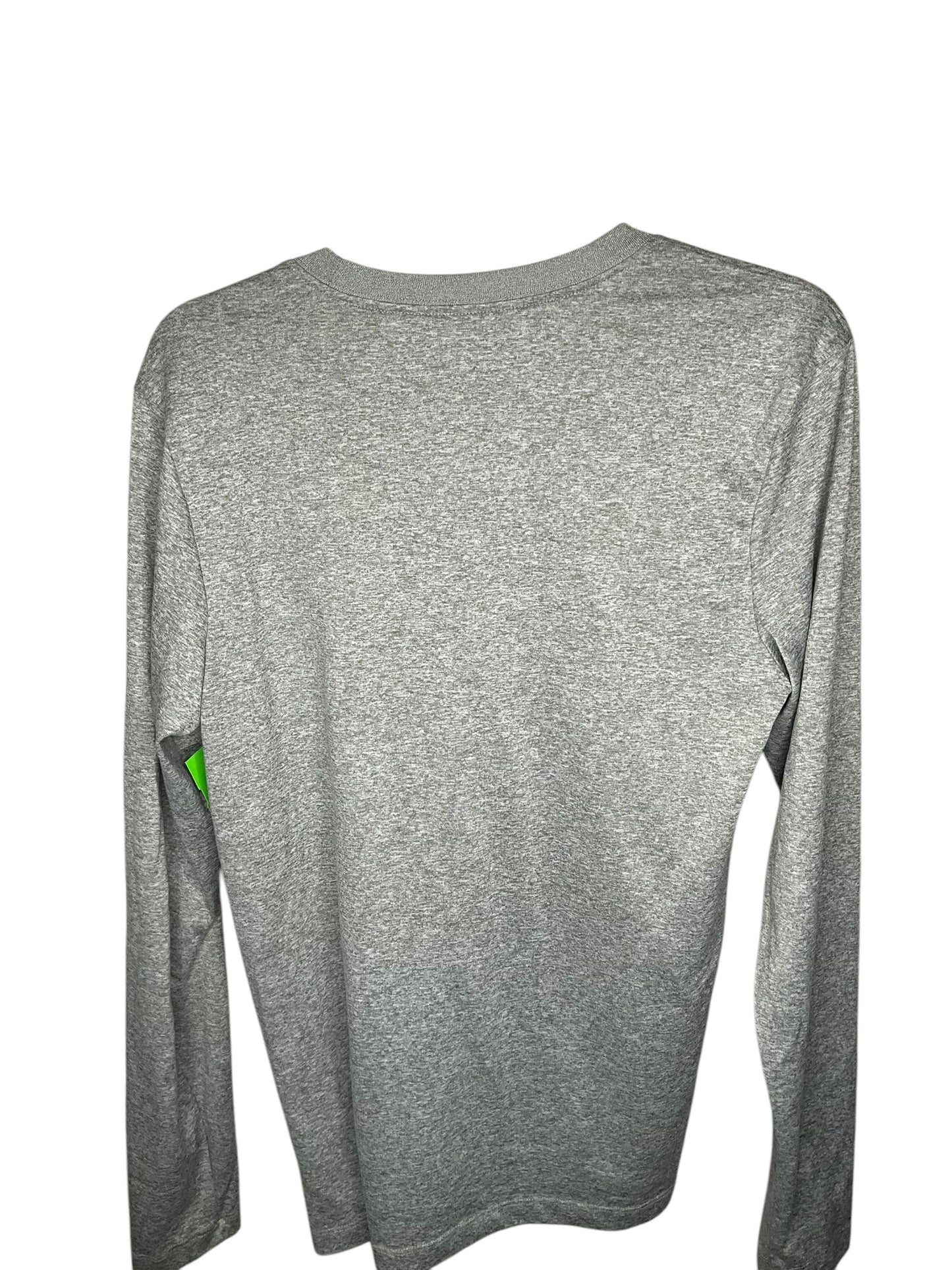 Athletic Top Long Sleeve Crewneck By Nike In Grey, Size: S