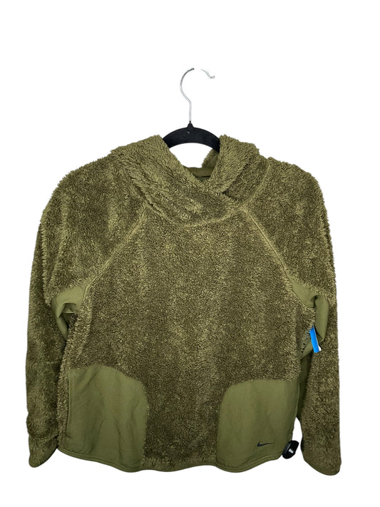 Athletic Sweatshirt Hoodie By Nike In Green, Size: S