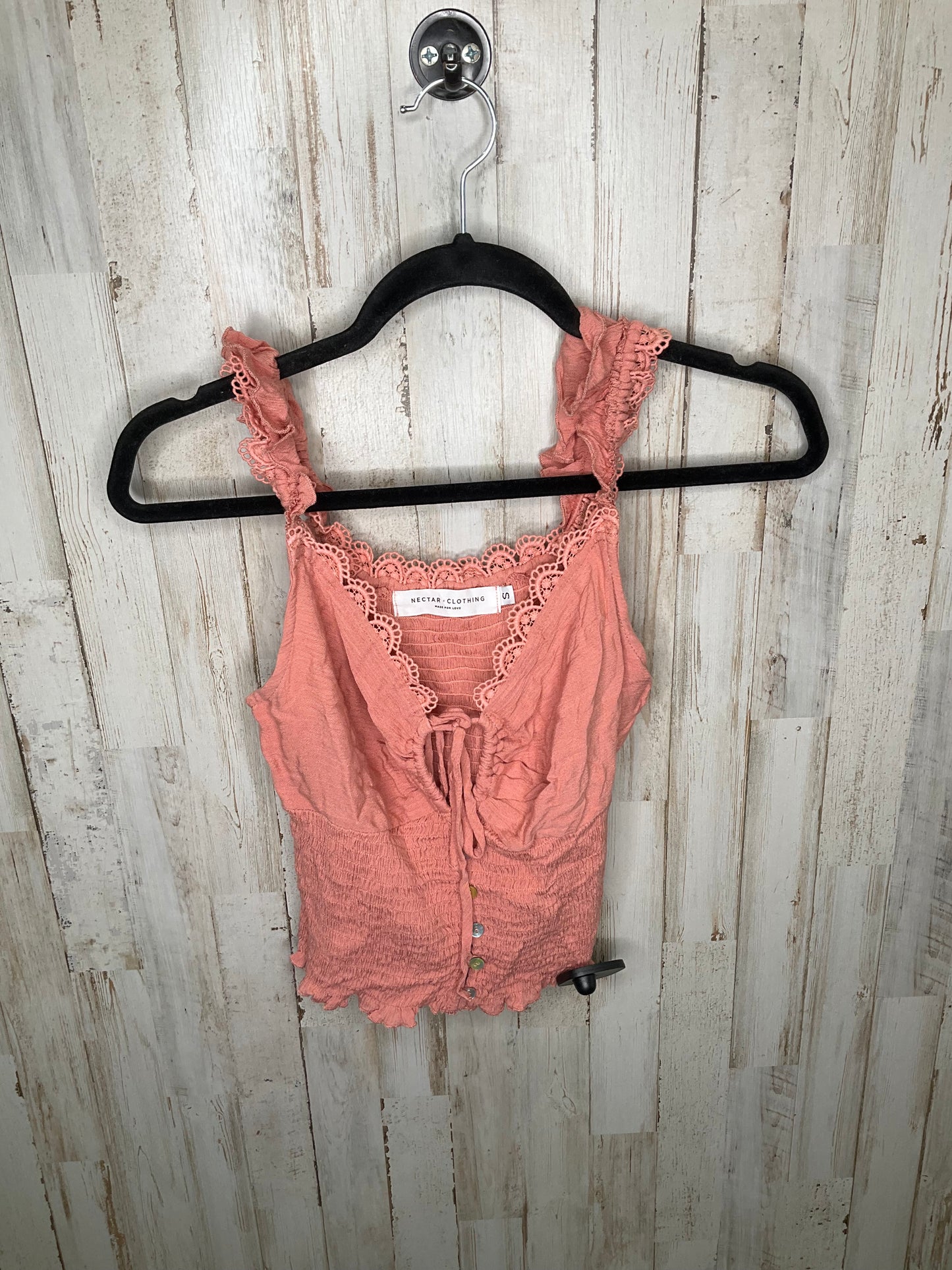 Pink Top Sleeveless Clothes Mentor, Size S