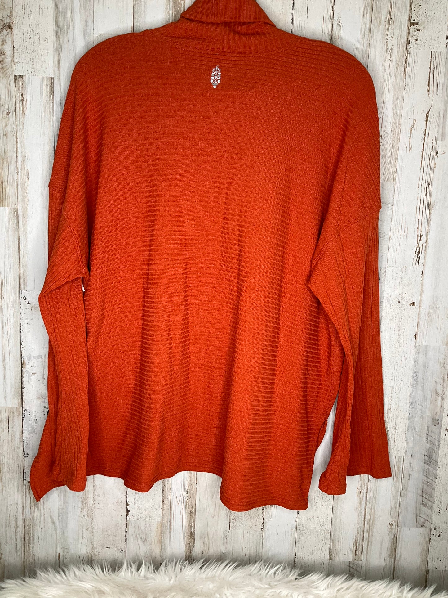 Orange Top Long Sleeve Free People, Size M