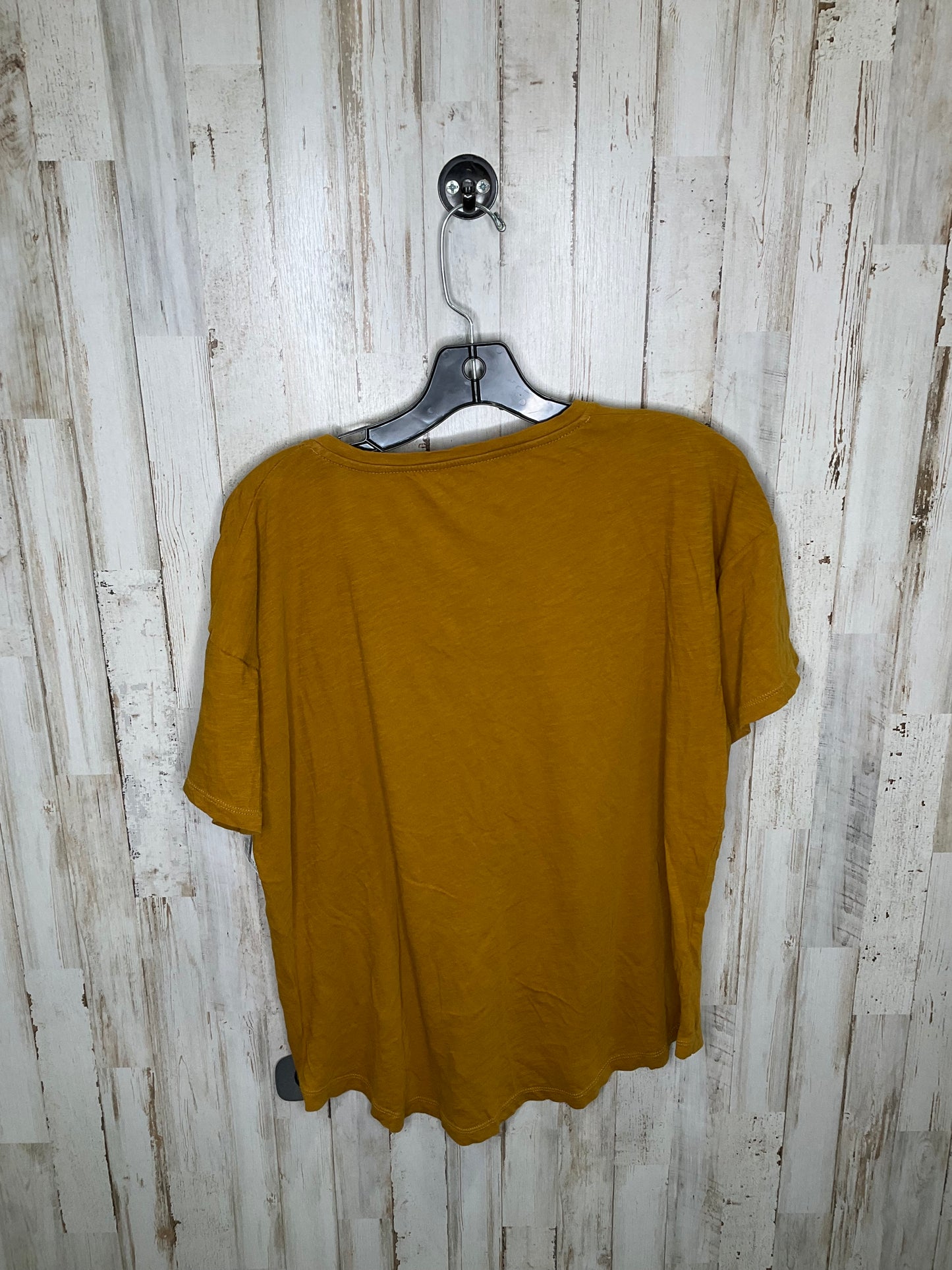 Yellow Top Short Sleeve Madewell, Size Xl