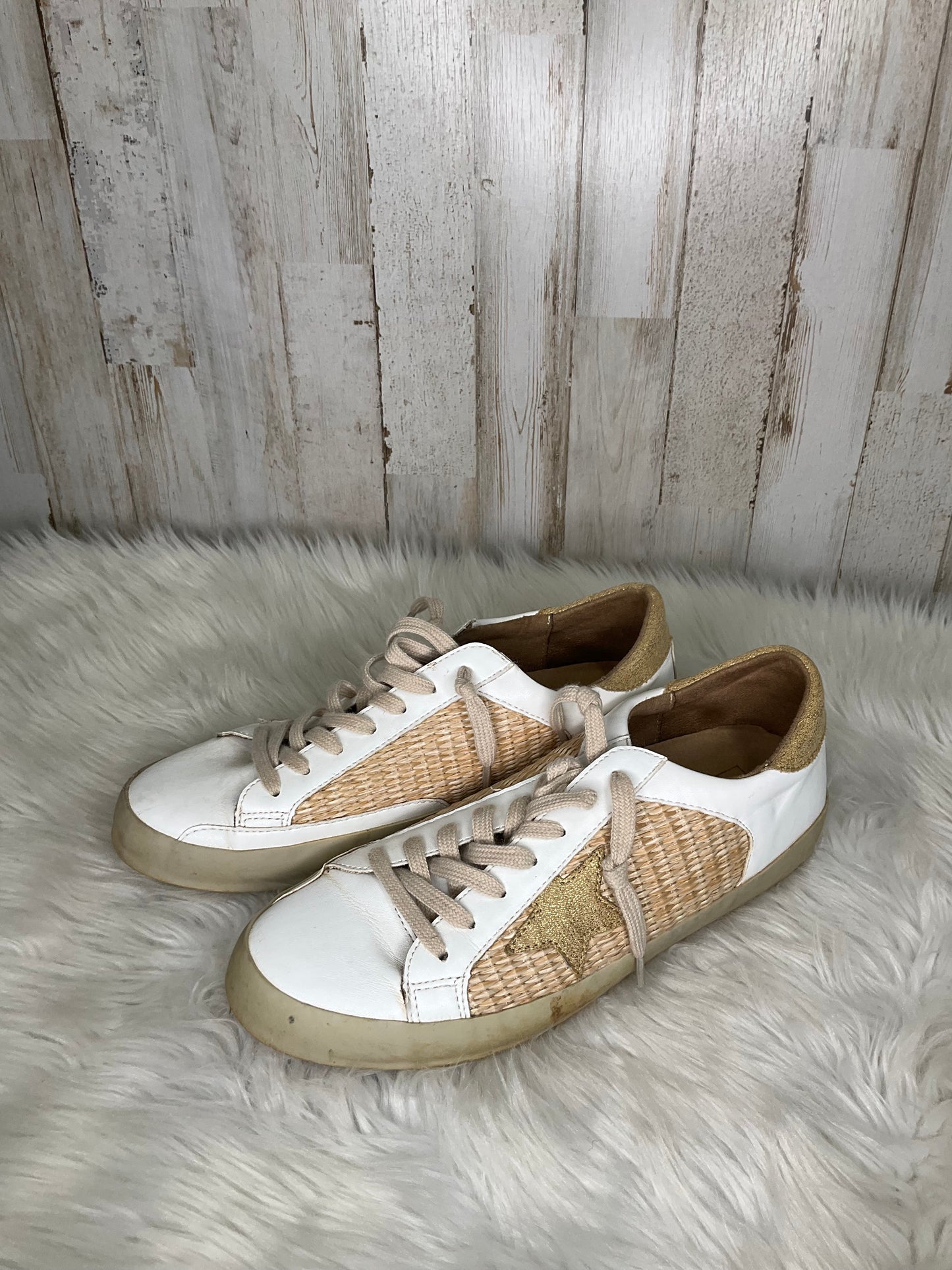 Brown & Cream Shoes Sneakers Shu Shop, Size 8