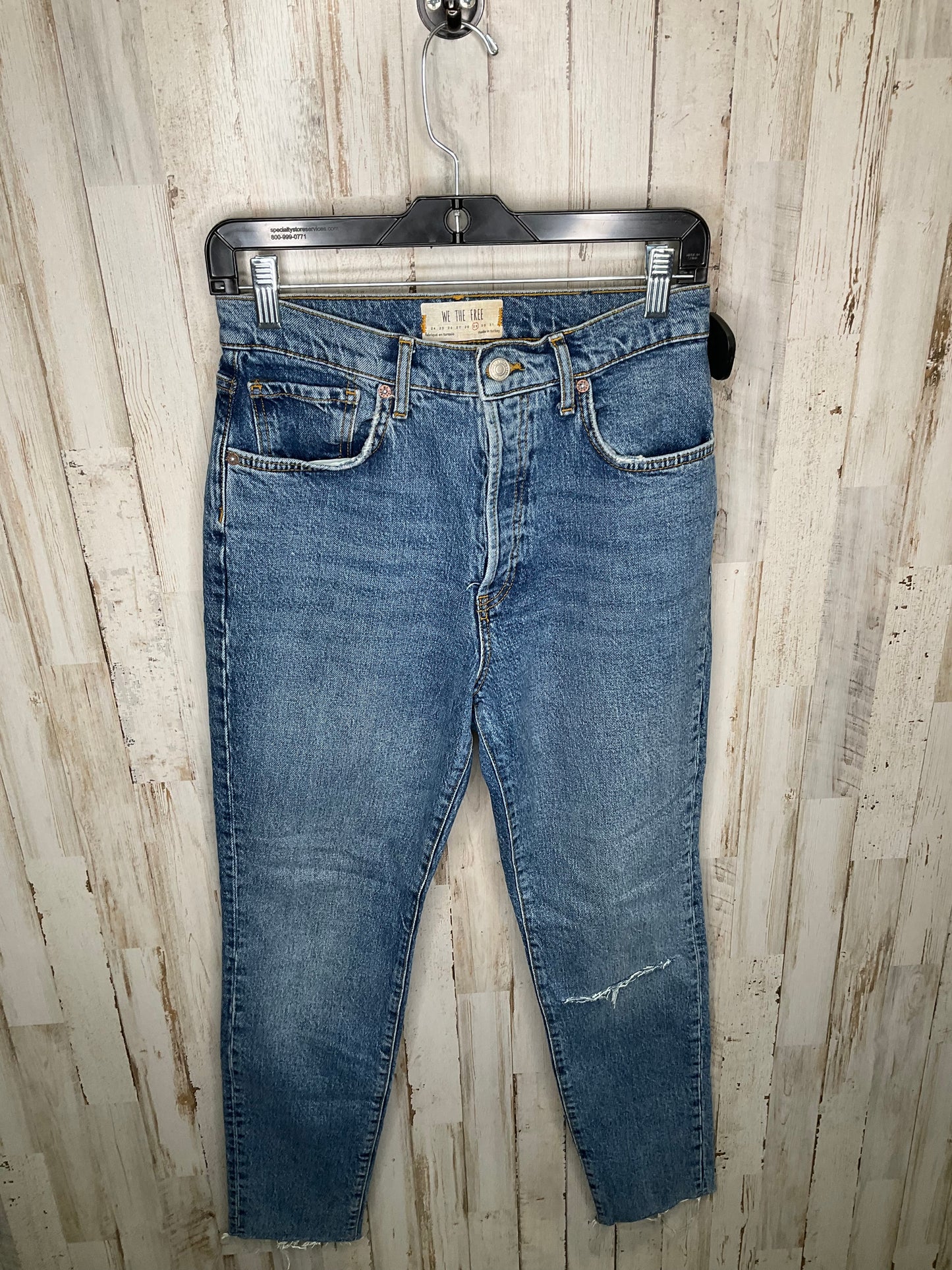 Blue Denim Jeans Boot Cut We The Free, Size 8