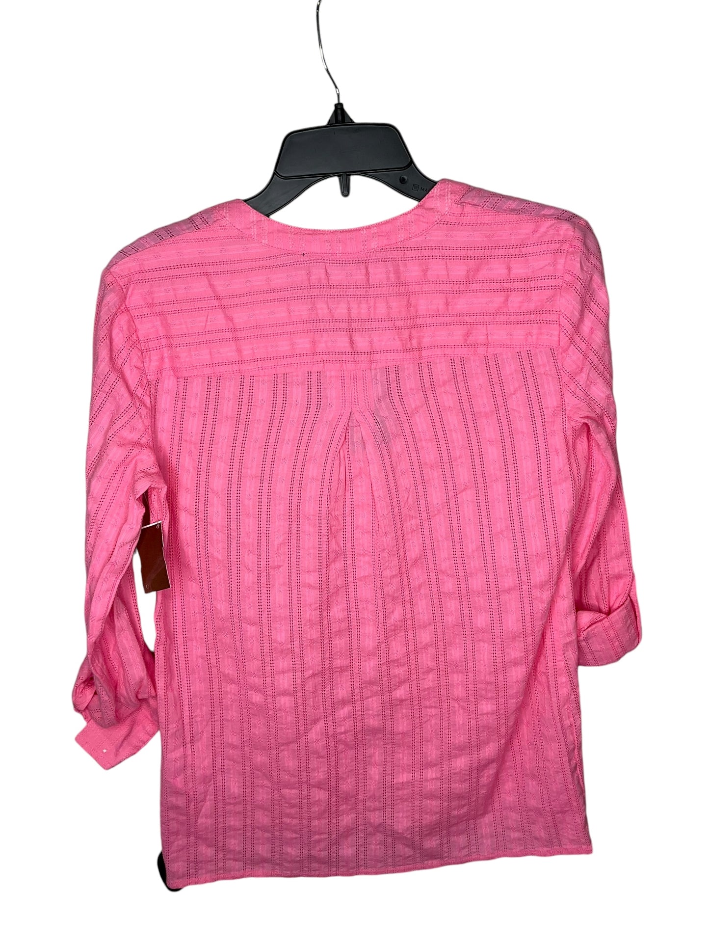 Top Long Sleeve By Tommy Hilfiger In Pink, Size: Xs