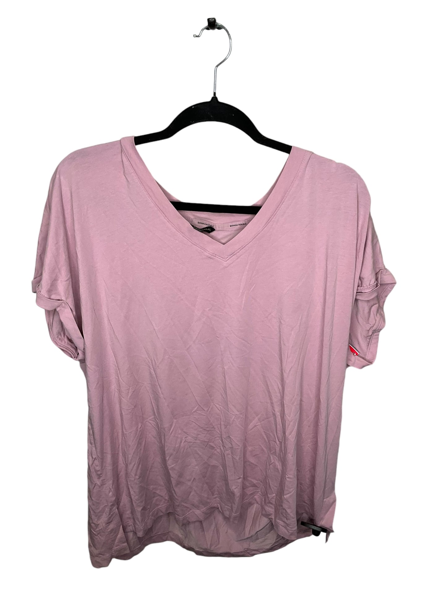 Top Short Sleeve By Banana Republic In Purple, Size: 2x