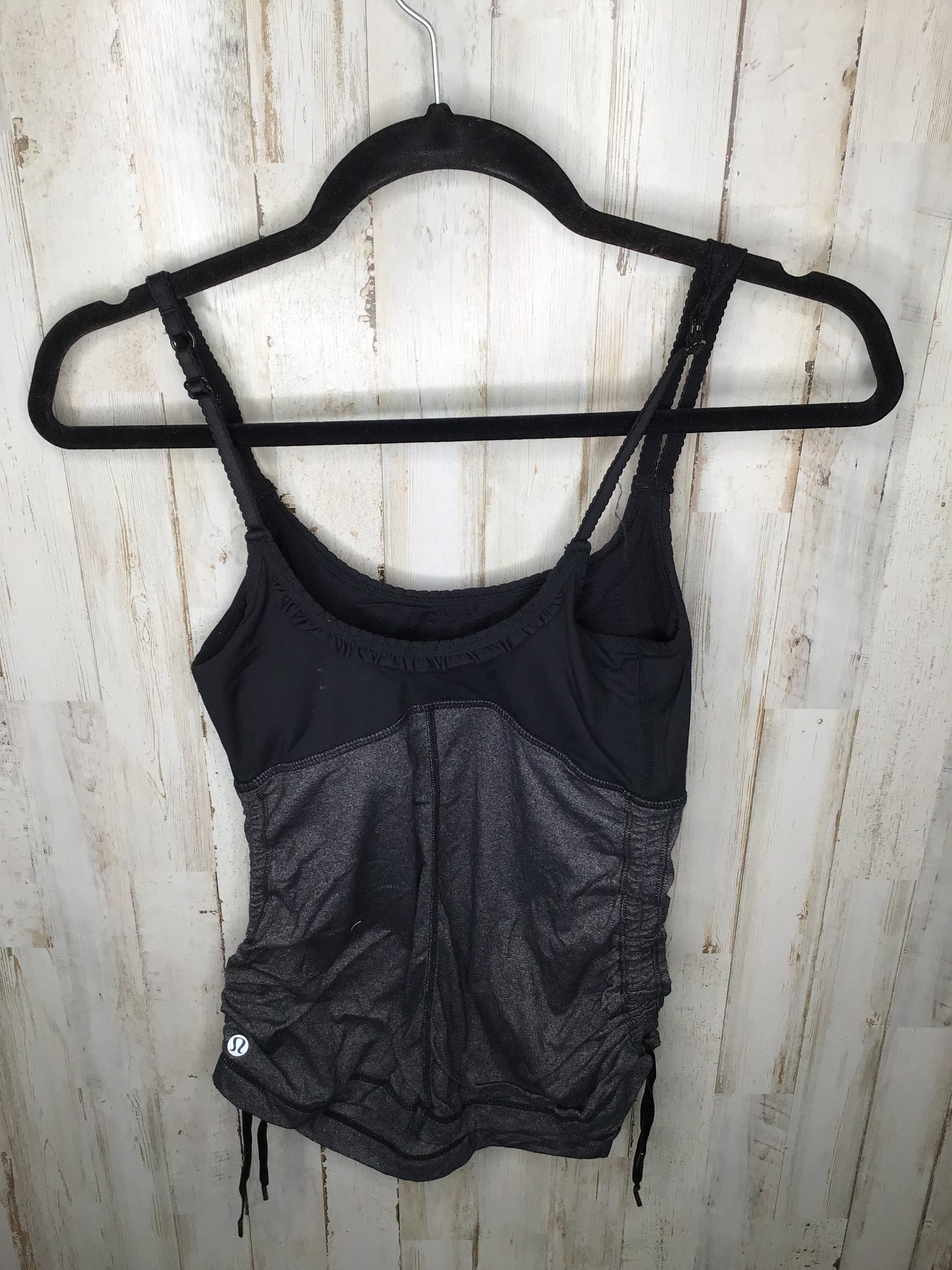 Black & Grey Athletic Tank Top Lululemon, Size 4