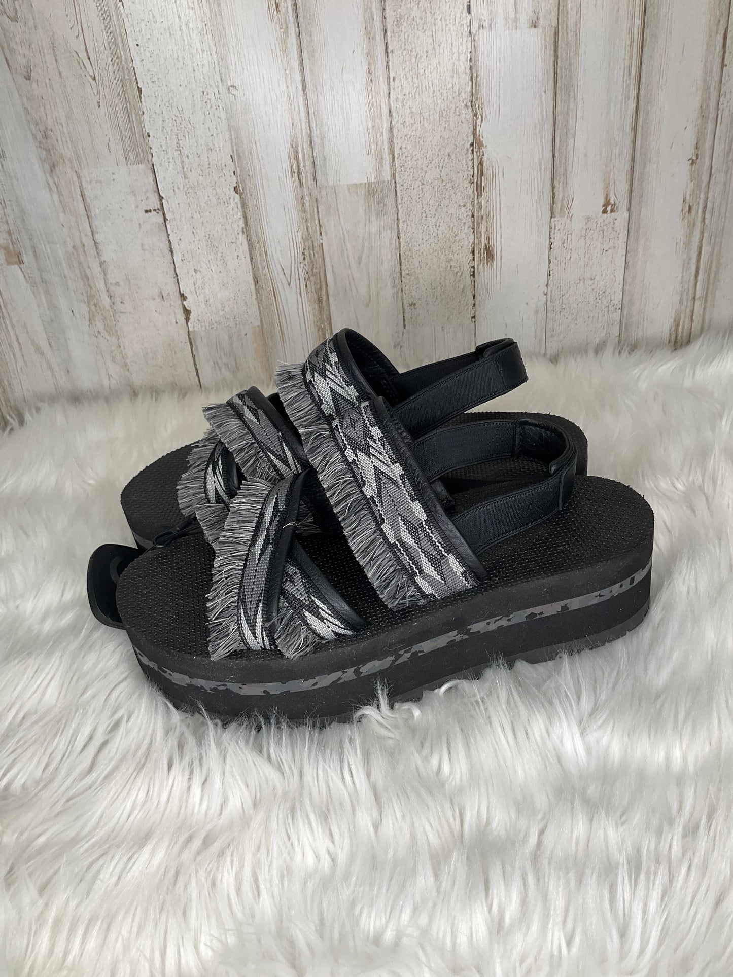 Black Sandals Sport Teva, Size 8