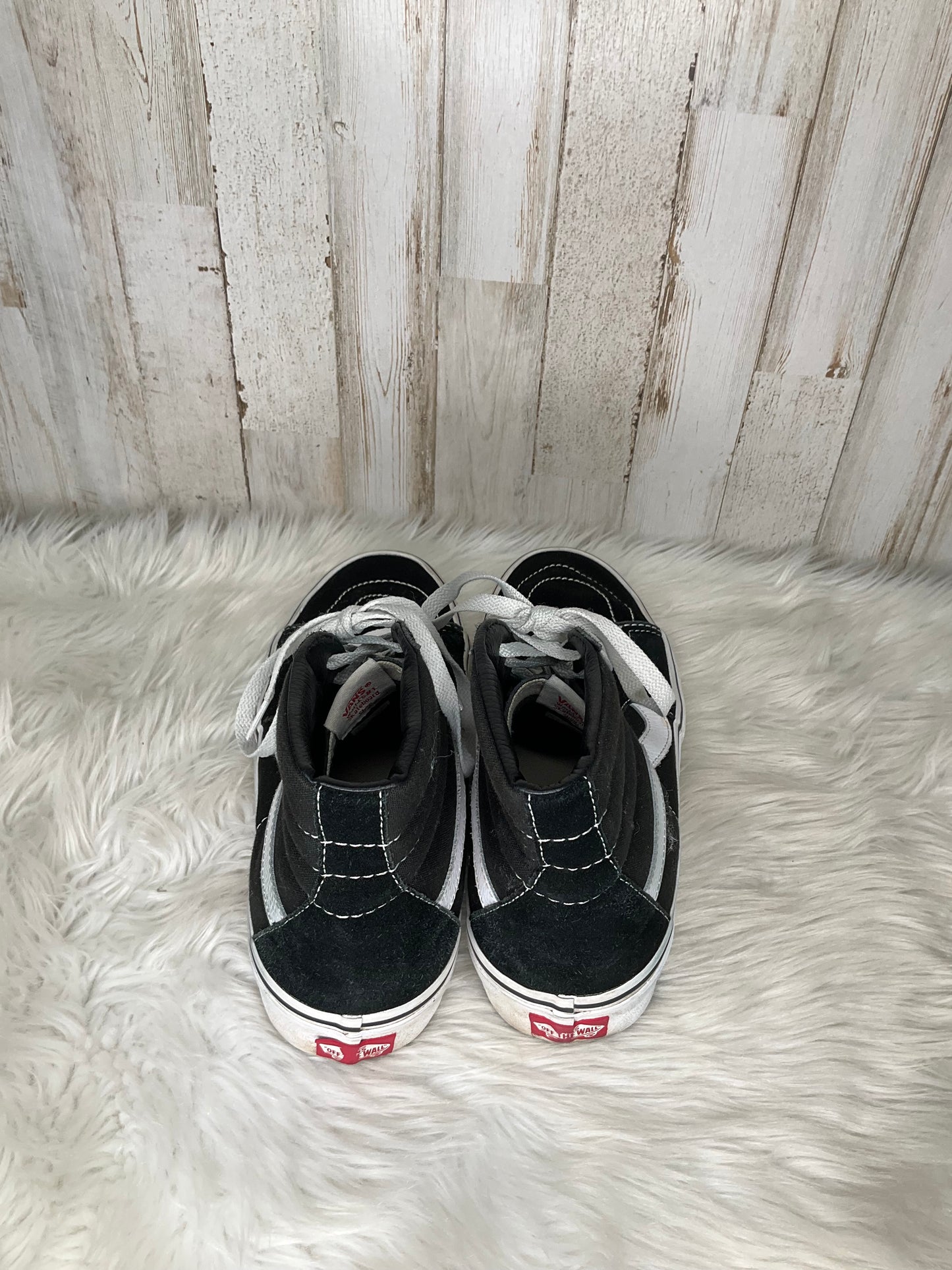 Black Shoes Sneakers Vans, Size 9.5