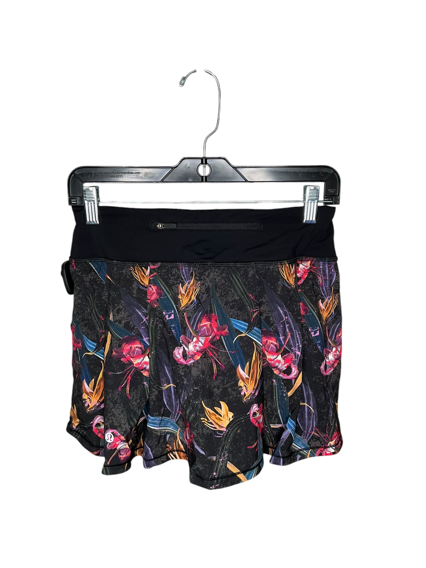 Athletic Skort By Lululemon In Floral Print, Size: 4