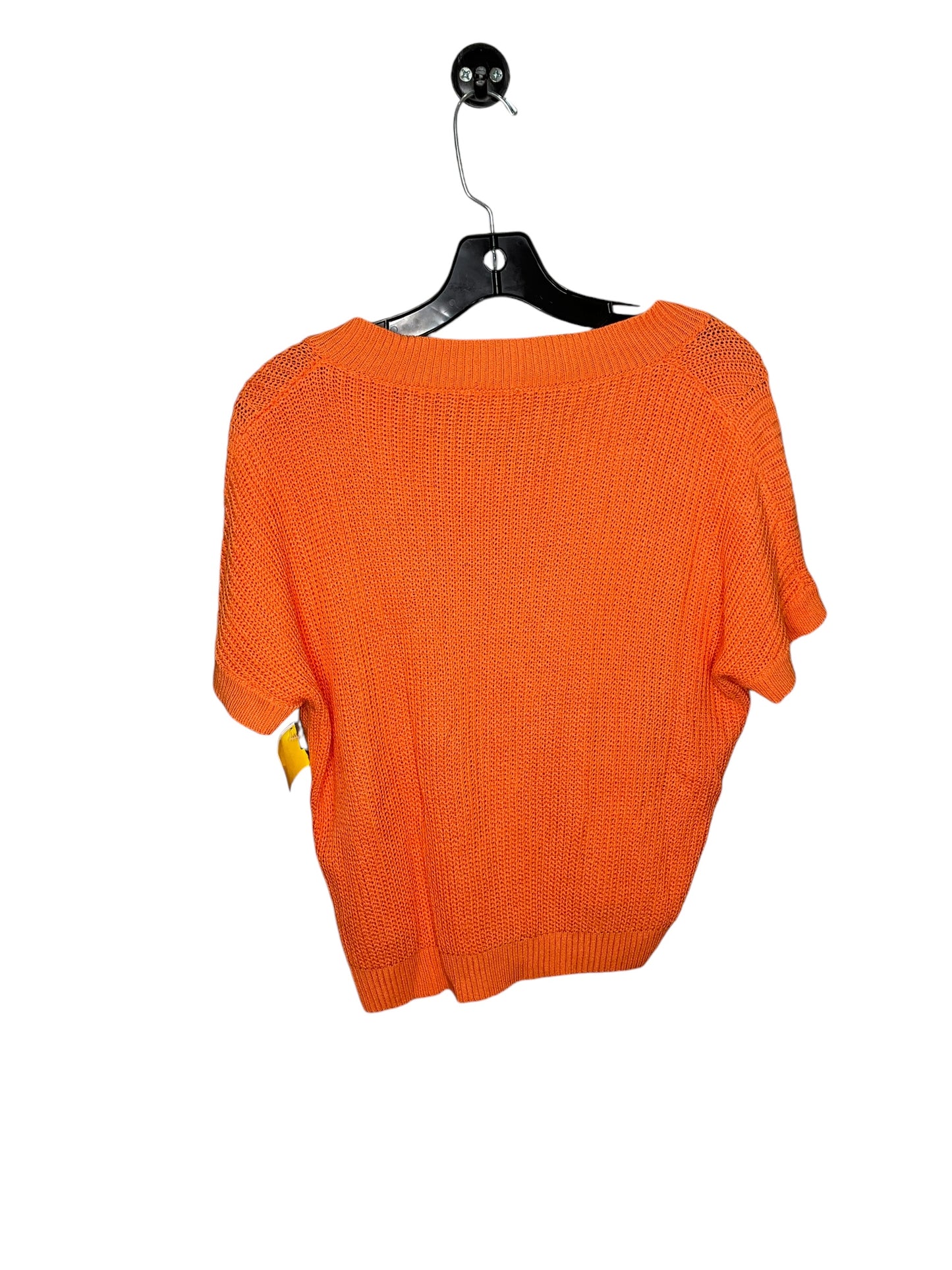 Top Short Sleeve By Bibi In Orange, Size: S