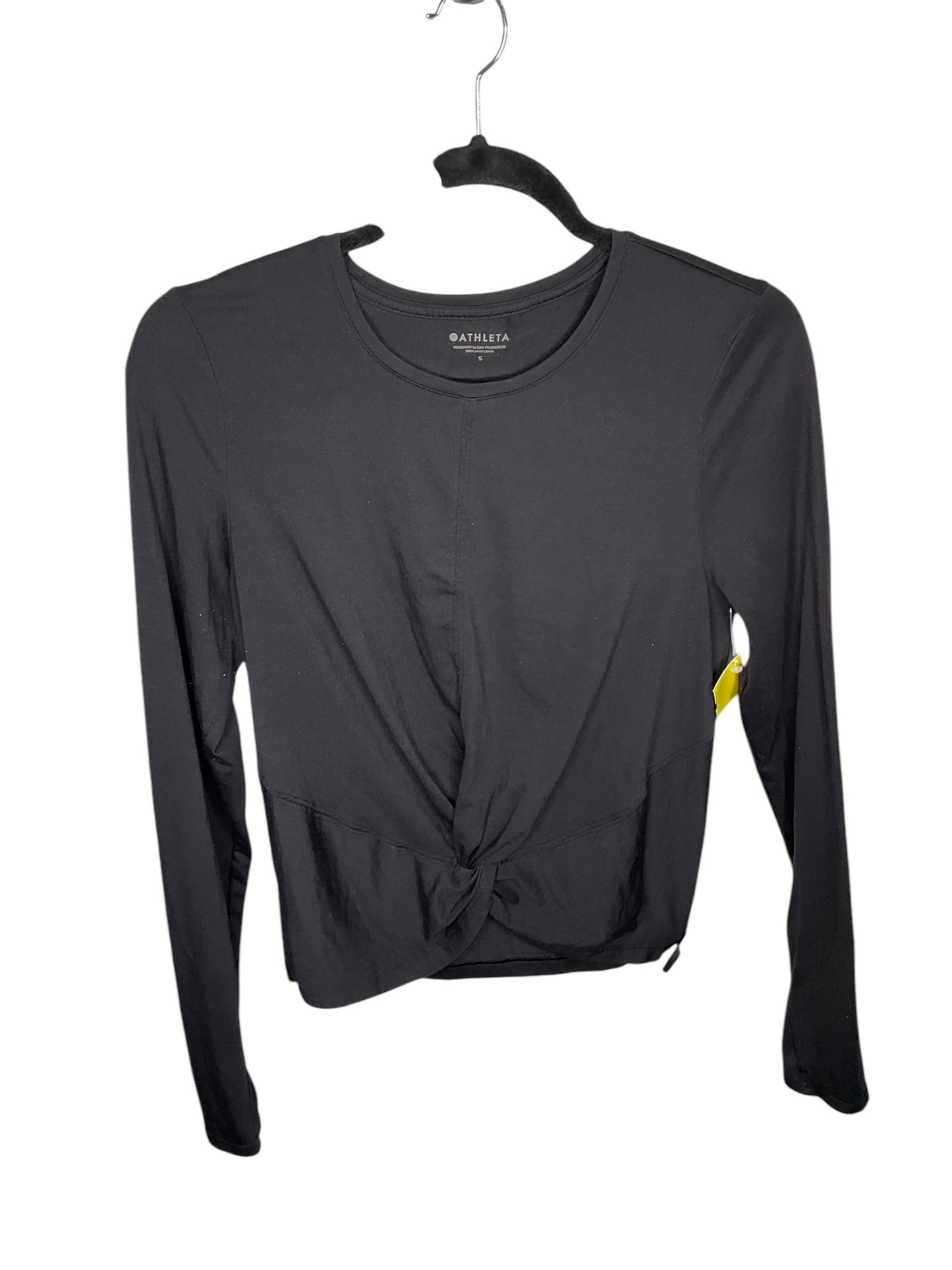 Top Long Sleeve By Athleta In Black, Size: S