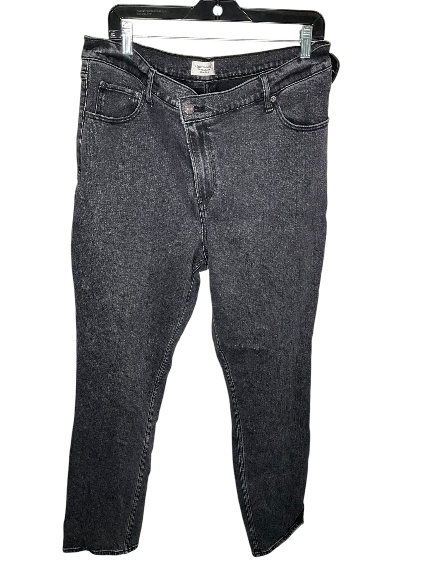 Jeans Boyfriend By Abercrombie And Fitch In Black, Size: 16