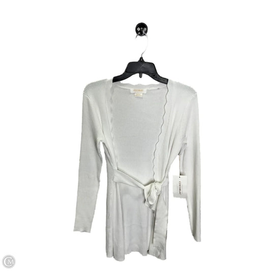 Cardigan By Clothes Mentor In White, Size: M