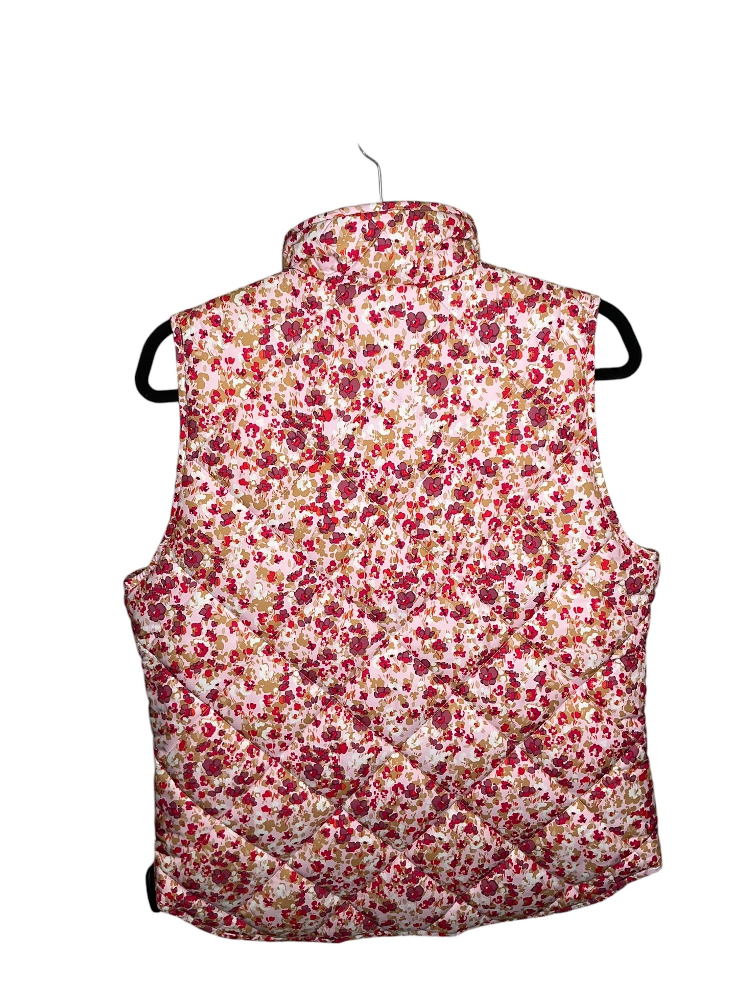 Vest Puffer & Quilted By J. Crew In Floral Print, Size: S