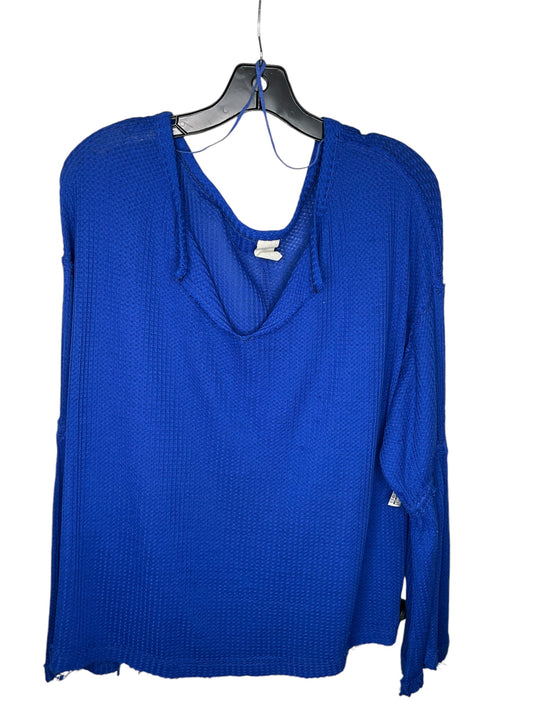 Top Long Sleeve By We The Free In Blue, Size: M