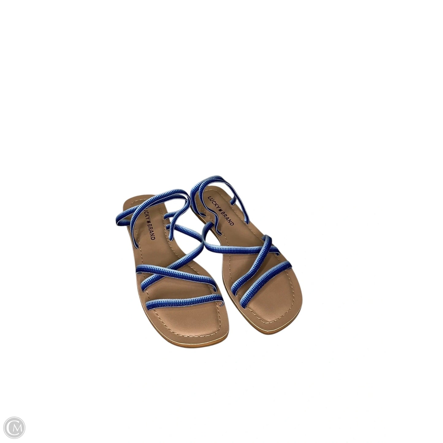 Sandals Flats By Lucky Brand In Blue, Size: 7