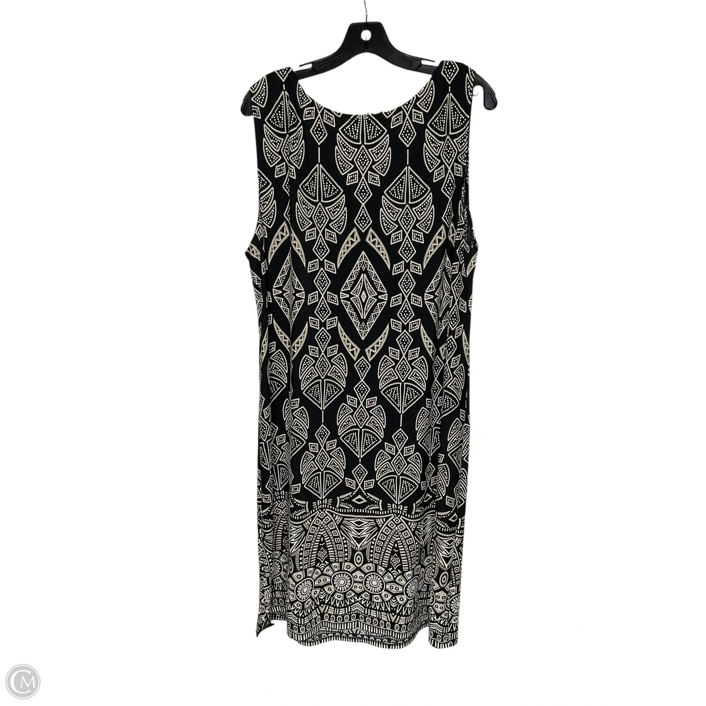 Dress Casual Midi By Dressbarn In Black, Size: 3x