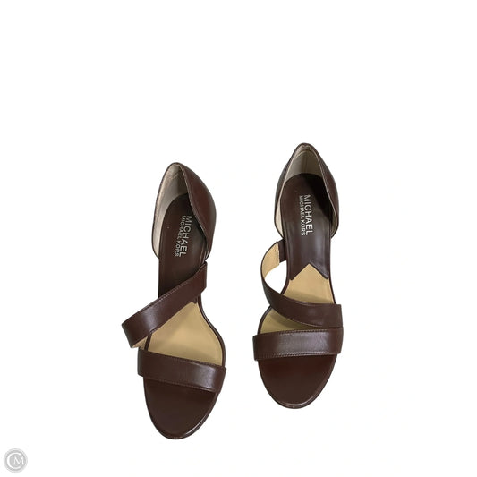 Shoes Heels Kitten By Michael By Michael Kors In Brown, Size: 7