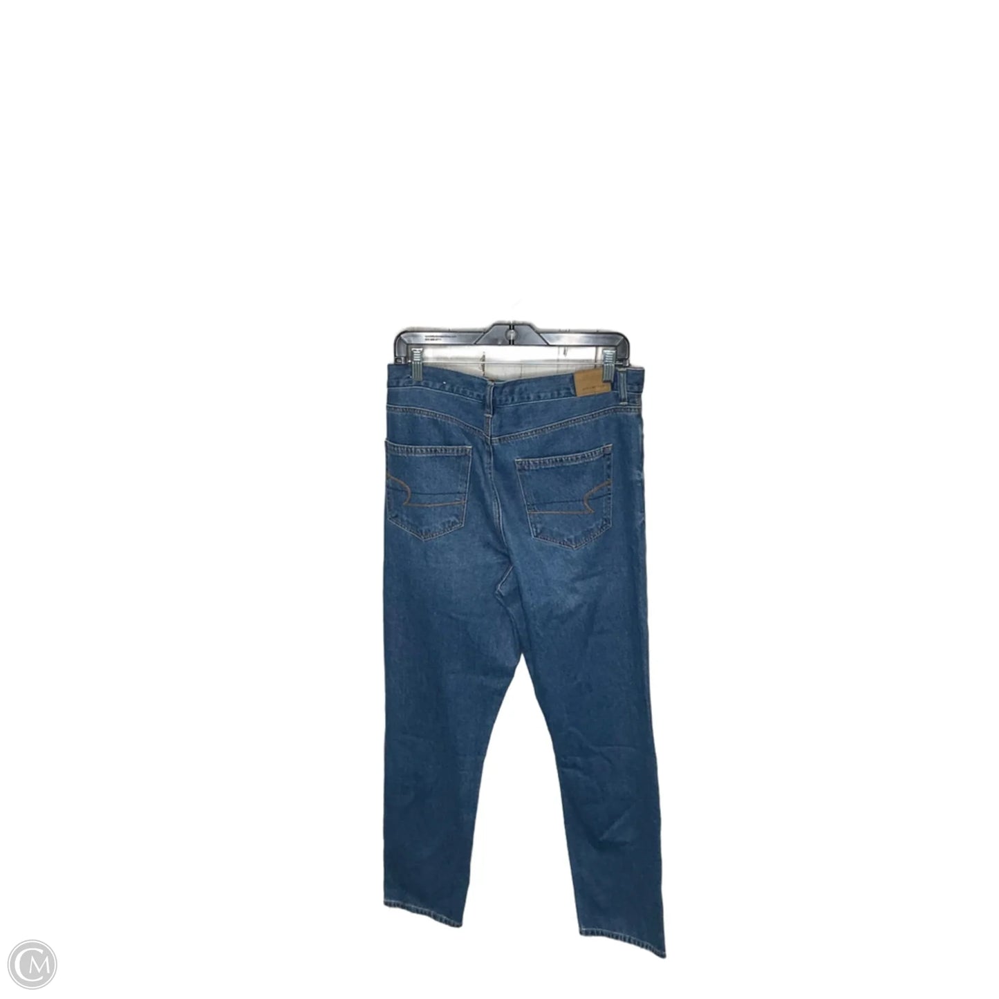 Jeans Straight By American Eagle In Blue, Size: 10