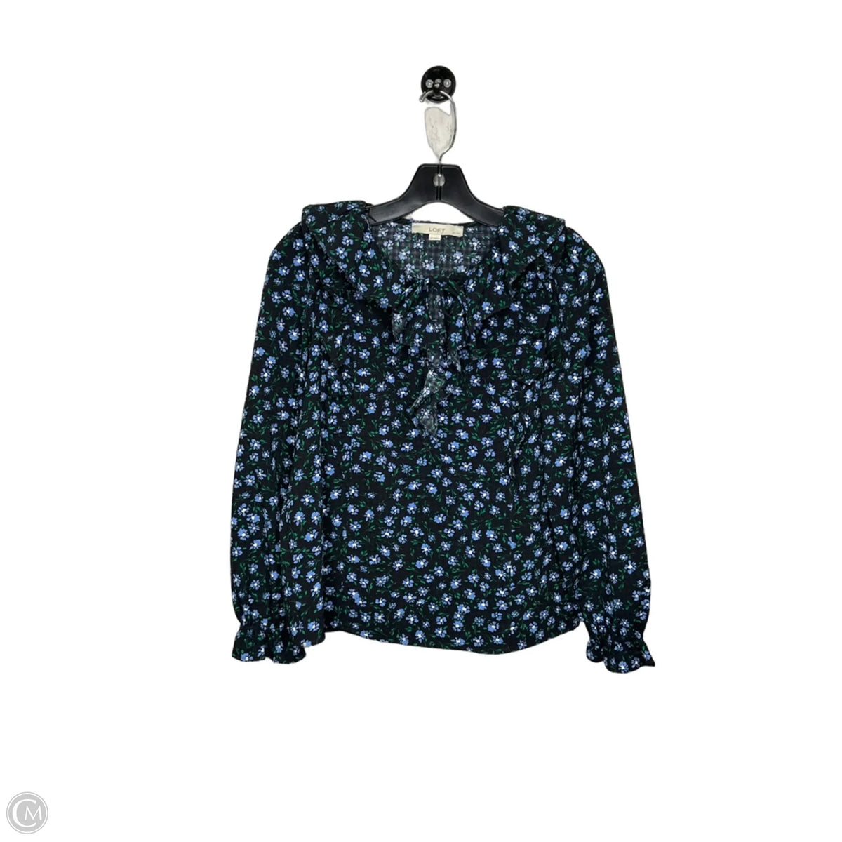 Top Long Sleeve By Loft In Floral Print, Size: Xsp