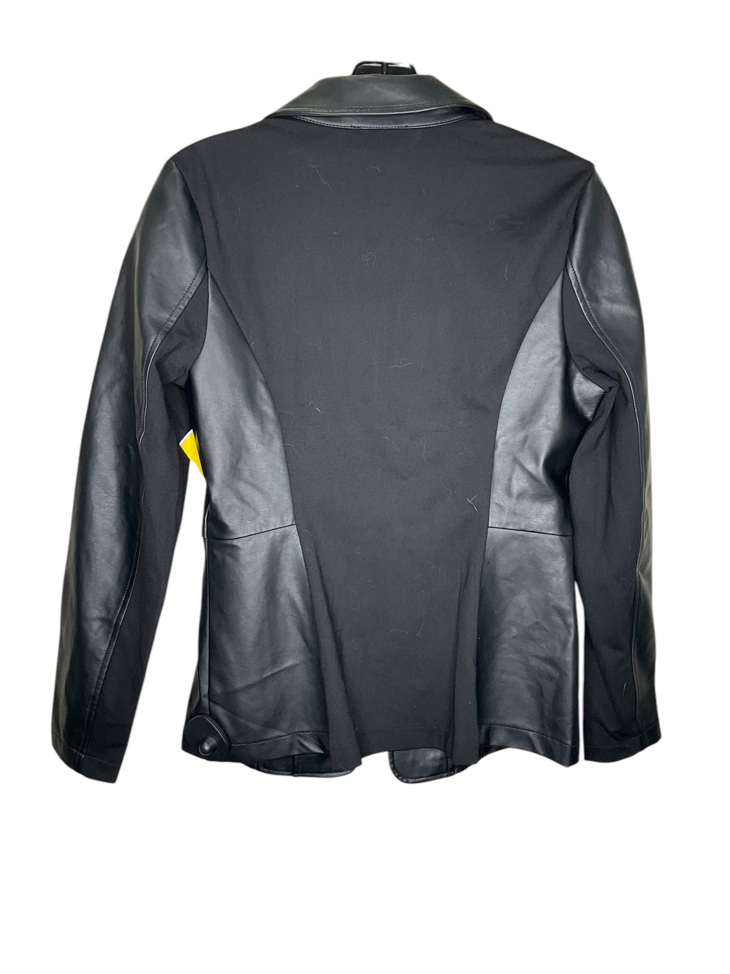 Jacket Leather By Venus In Black, Size: S