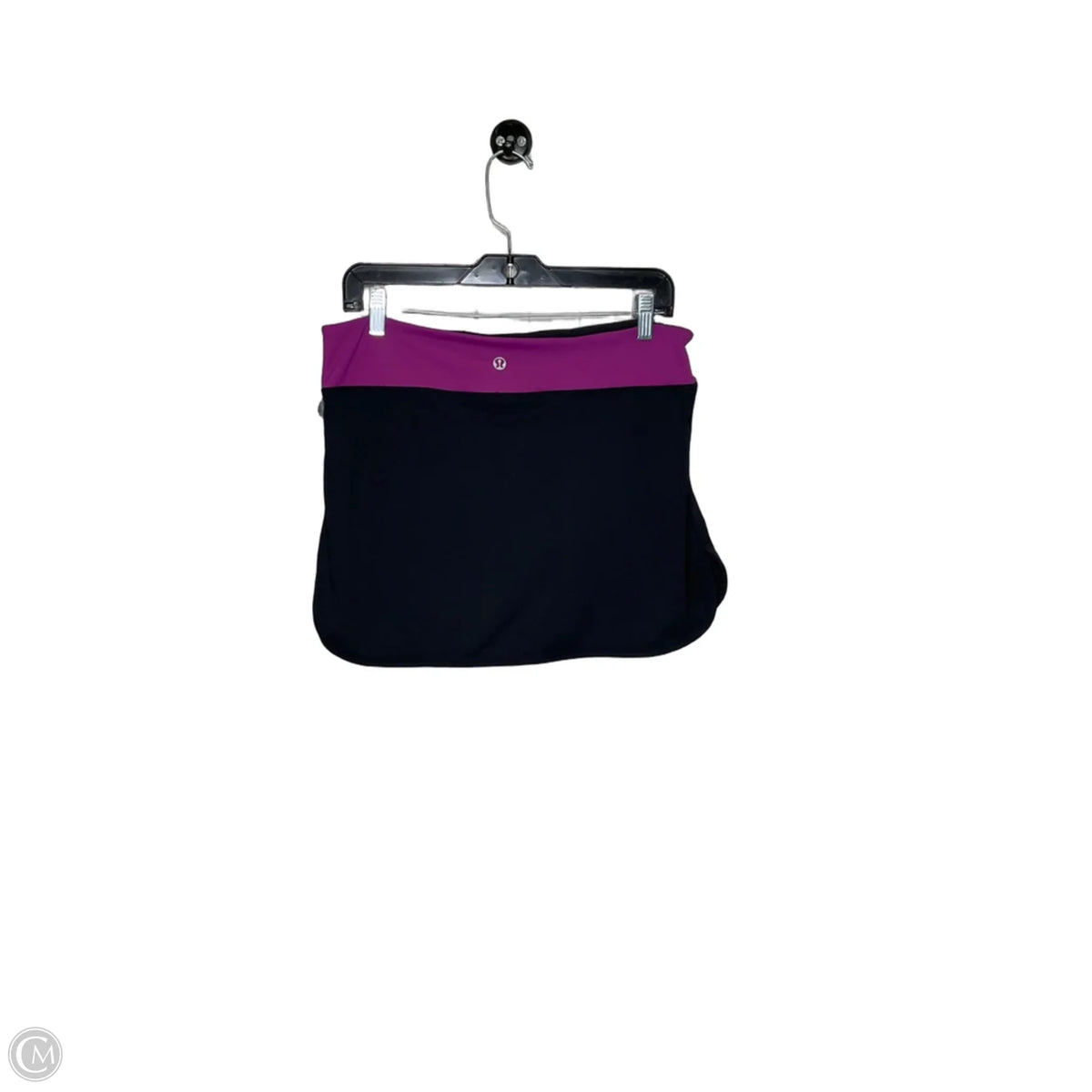 Athletic Skort By Lululemon In Black & Purple, Size: 10