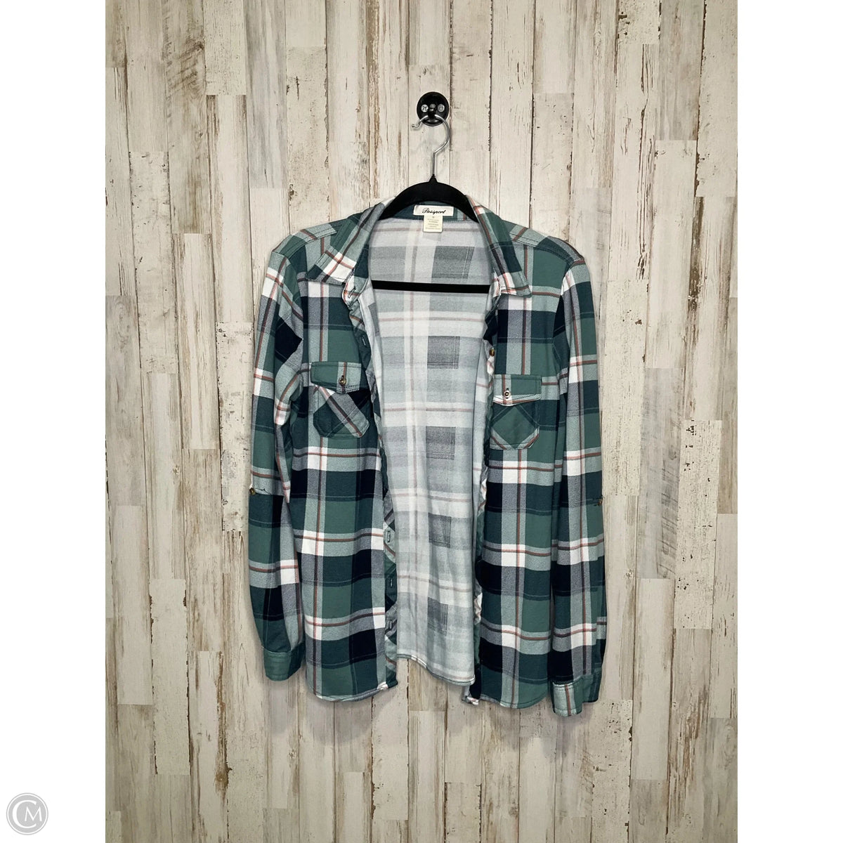 Top Long Sleeve By Clothes Mentor In Green, Size: M